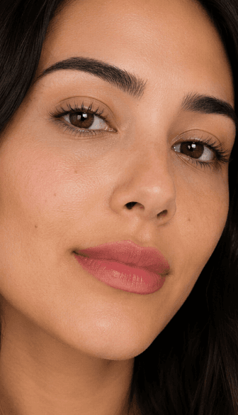 Healed lip blush result at six weeks